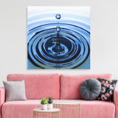 Water Spetter 4 Canvas Afdruk (Insitu (Woonkamer))