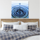 Water Spetter 4 Canvas Afdruk (Insitu (Slaapkamer))