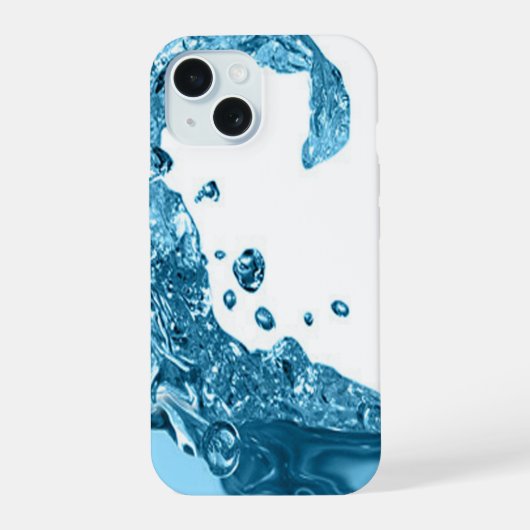 Water Splash 1 iPhone 15 Case (Achterkant)