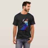 Water Splash Bird Head Cassowary T-shirt (Voorkant volledig)