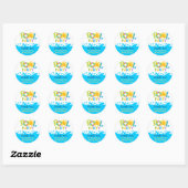 Water Splash Boy Pool Party Dank u Sticker (Vel)