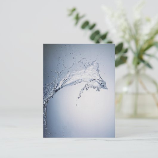 Water Splash Briefkaart (Staand voorkant)