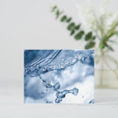 Water Splash Briefkaart (Staand voorkant)
