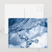 Water Splash Briefkaart (Voorkant / Achterkant)