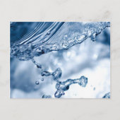 Water Splash Briefkaart (Voorkant)
