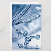 Water Splash Briefpapier (Voorkant / Achterkant)