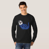Water Splash Cute Zee Otter T-shirt (Voorkant volledig)