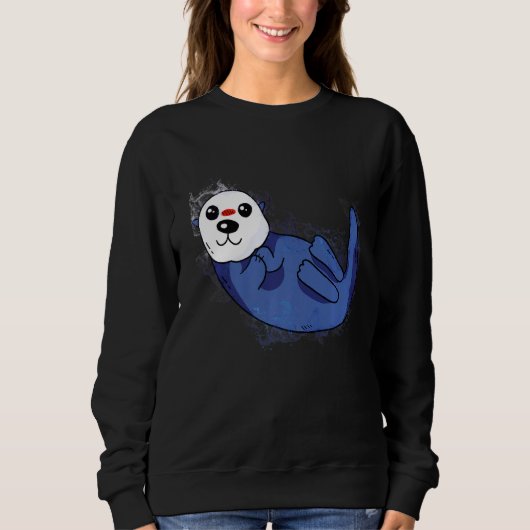 Water Splash Cute Zee Otter Trui (Voorkant)