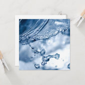 Water Splash Kaart (Voorkant / Achterkant in situ)