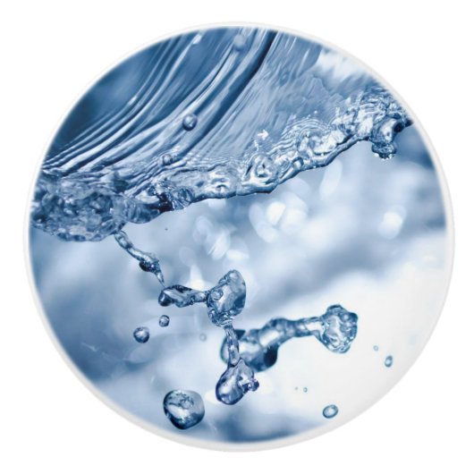 Water Splash Keramische Knop (Voorkant)