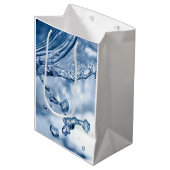 Water Splash Medium Cadeauzakje (Voorkant Gekanteld)