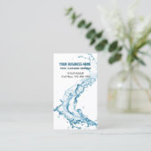 Water Splash Pool Cleaning Service Visitekaartje (Staand voorkant)