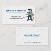 Water Splash Professional Pressure Washing Service Visitekaartje (Voorkant / Achterkant)