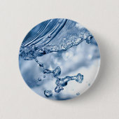 Water Splash Ronde Button 5,7 Cm (Voorkant)