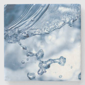 Water Splash Stenen Onderzetter (Voorkant)