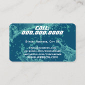 Water splash visitekaartje (Achterkant)