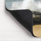 Water Splashing op de Muismat Beach Ocean Hawaii (Hoek)