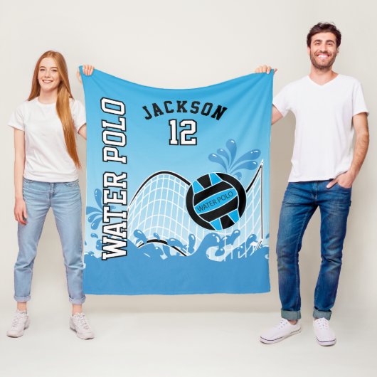 Water 🤽 ‍ 🏼 Sport - Blue Ball Fleece Deken (In situ)