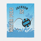 Water 🤽 ‍ 🏼 Sport - Blue Ball Fleece Deken (Voorkant)