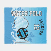 Water 🤽 ‍ 🏼 Sport - Blue Ball Fleece Deken (Voorkant (Horizontaal))