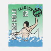 Water 🤽 ♀️ Sport - groen Fleece Deken (Voorkant)