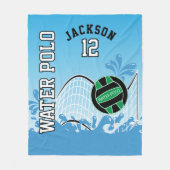 Water 🤽 🏼 Sport - Groene bal Fleece Deken (Voorkant)