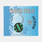 Water 🤽 🏼 Sport - Groene bal Fleece Deken (Voorkant (Horizontaal))