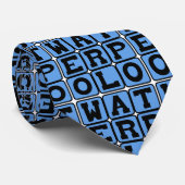 Water, sport stropdas (Opgerold)