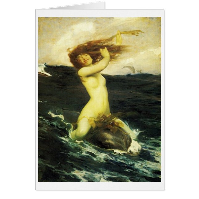 Water Sprite Riding a Dolphin (Voorkant)