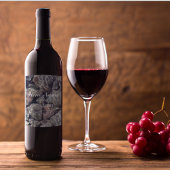 Water steentjes gepersonaliseerd wijn etiket