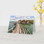 Water | Stilt Houses Over the Water Kaart (Gele Bloem)