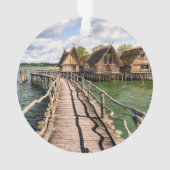 Water | Stilt Houses Over the Water Ornament (achterkant)