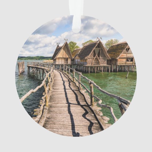 Water | Stilt Houses Over the Water Ornament (achterkant)