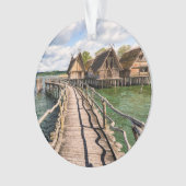 Water | Stilt Houses Over the Water Ornament (voorkant)