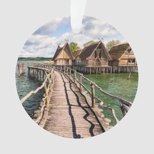 Water | Stilt Houses Over the Water Ornament (voorkant)