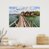 Water | Stilt Houses Over the Water Poster (Keuken)