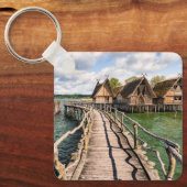 Water | Stilt Houses Over the Water Sleutelhanger (Voorkant)