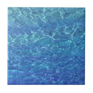 Water Strand Oceaan Blauwe Zee Zwembad Cadeau Tegeltje