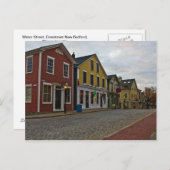 Water Street New Bedford Briefkaart (Voorkant / Achterkant)