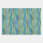 Water stromen, golven, onderwater, rivieren inpakpapier vel (Voorkant)