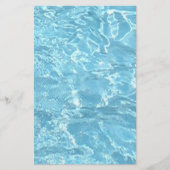 Water Summertime Sunlight Blue White Pool Flyer (Voorkant)