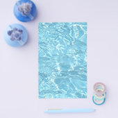 Water Summertime Sunlight Blue White Pool Flyer (Enkel)