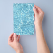 Water Summertime Sunlight Blue White Pool Flyer (Hand)