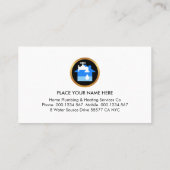 Water Surface Home Plumbing Repair Visitekaartje (Achterkant)