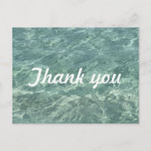 Water Swimming Pool Beach Ocean Patterns Thank You Briefkaart (Voorkant)