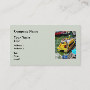 Water Taxi in South Street Seaport NY Visitekaartje