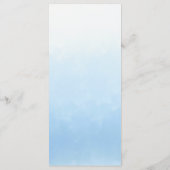 Water Tegen Lucht Aquarel Bruiloft Menu (Achterkant)