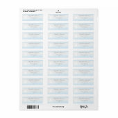 Water Tegen Lucht Waterverf Bruiloft Etiket (Full Sheet)