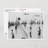 Water Tennis Briefkaart (Voorkant / Achterkant)