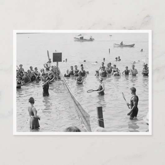 Water Tennis Briefkaart (Voorkant)